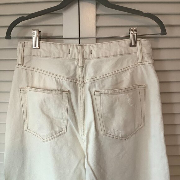 Free People We the Free distressed jeans 29 cream off white - Picture 5 of 8